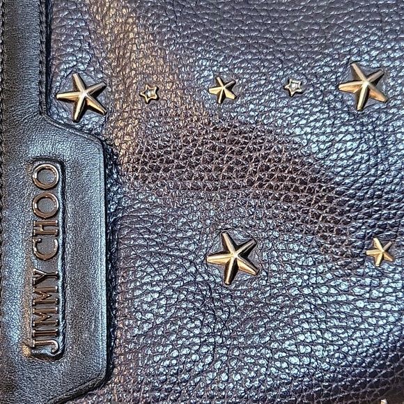 Jimmy Choo star stud Derek mini clutch & wristlet - Picture 9 of 10